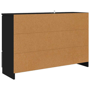 Credenza con cassetto Nero 100 x 30 x 65,6 Legno multistrato 888788