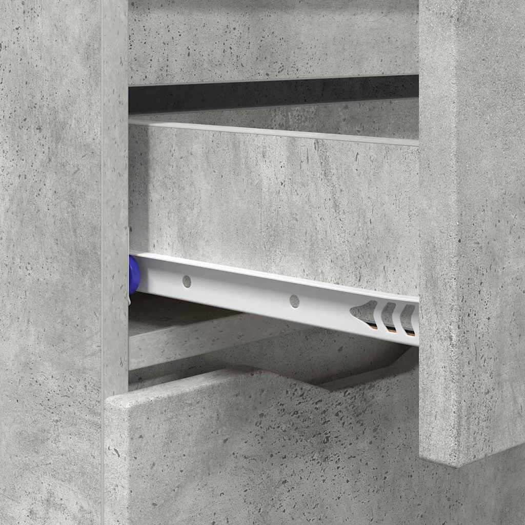 Credenza Grigio cemento 100 x 30 x 65,6 Legno multistrato 888790