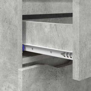 Credenza Grigio cemento 100 x 30 x 65,6 Legno multistrato 888790