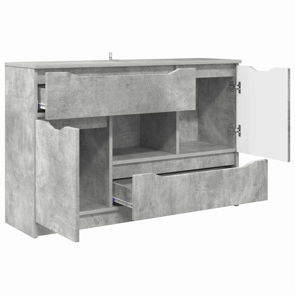 Credenza Grigio cemento 100 x 30 x 65,6 Legno multistrato 888790
