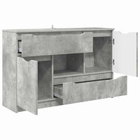 Credenza Grigio cemento 100 x 30 x 65,6 Legno multistrato 888790
