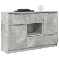 Credenza Grigio cemento 100 x 30 x 65,6 Legno multistrato 888790
