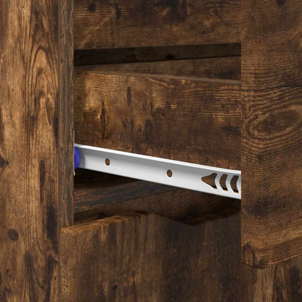 Credenza Rovere fumé 100 x 30 x 65,6 Legno multistrato 888792