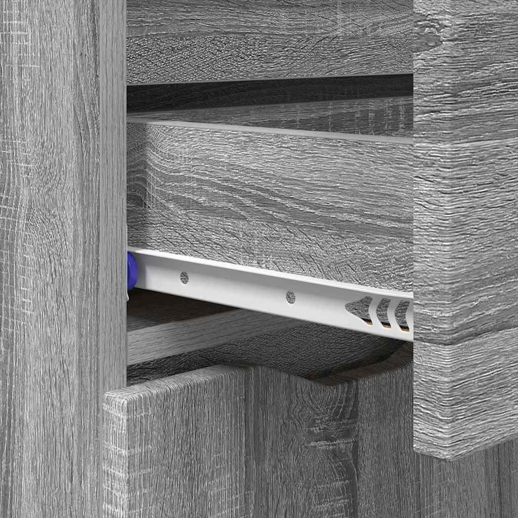 Credenza Grigio Sonoma 100 x 30 x 65,6 Legno multistrato 888793