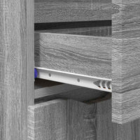 Credenza Grigio Sonoma 100 x 30 x 65,6 Legno multistrato 888793