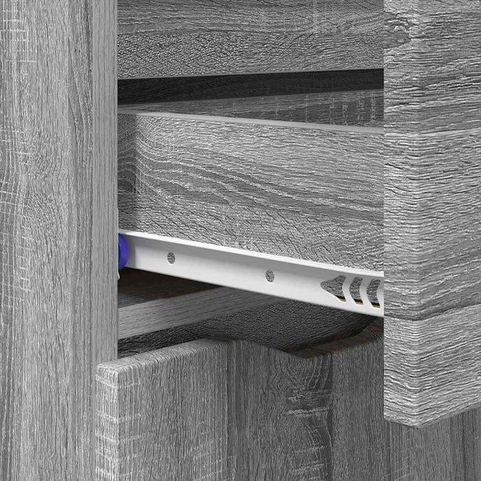 Credenza Grigio Sonoma 100 x 30 x 65,6 Legno multistrato 888793