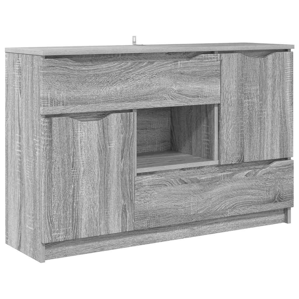 Credenza Grigio Sonoma 100 x 30 x 65,6 Legno multistrato 888793