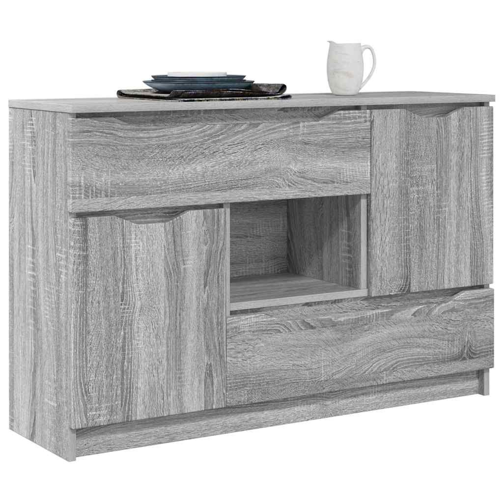 Credenza Grigio Sonoma 100 x 30 x 65,6 Legno multistrato 888793