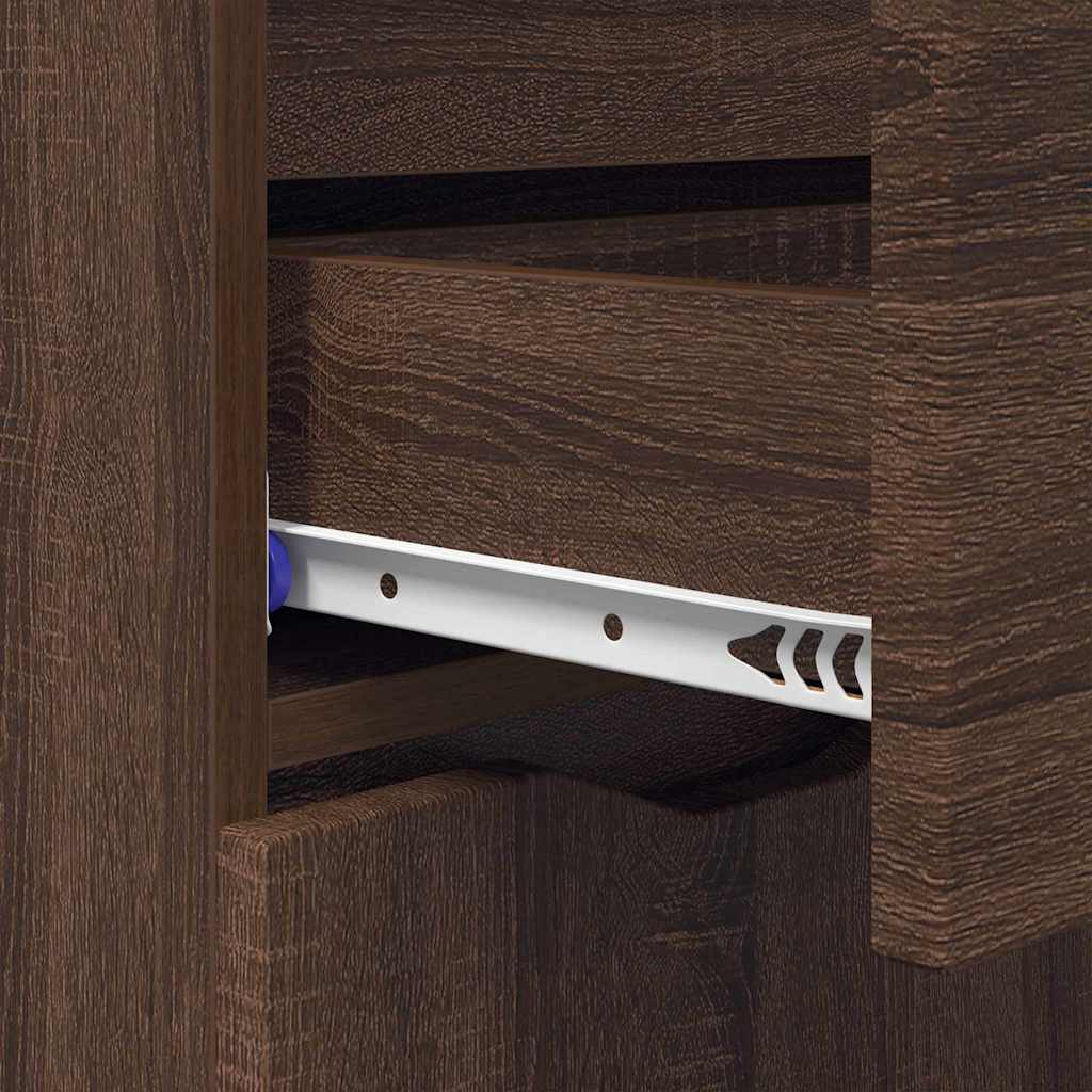 Credenza Rovere Marrone 100 x 30 x 65,6 Legno multistrato 888794