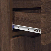 Credenza Rovere Marrone 100 x 30 x 65,6 Legno multistrato 888794