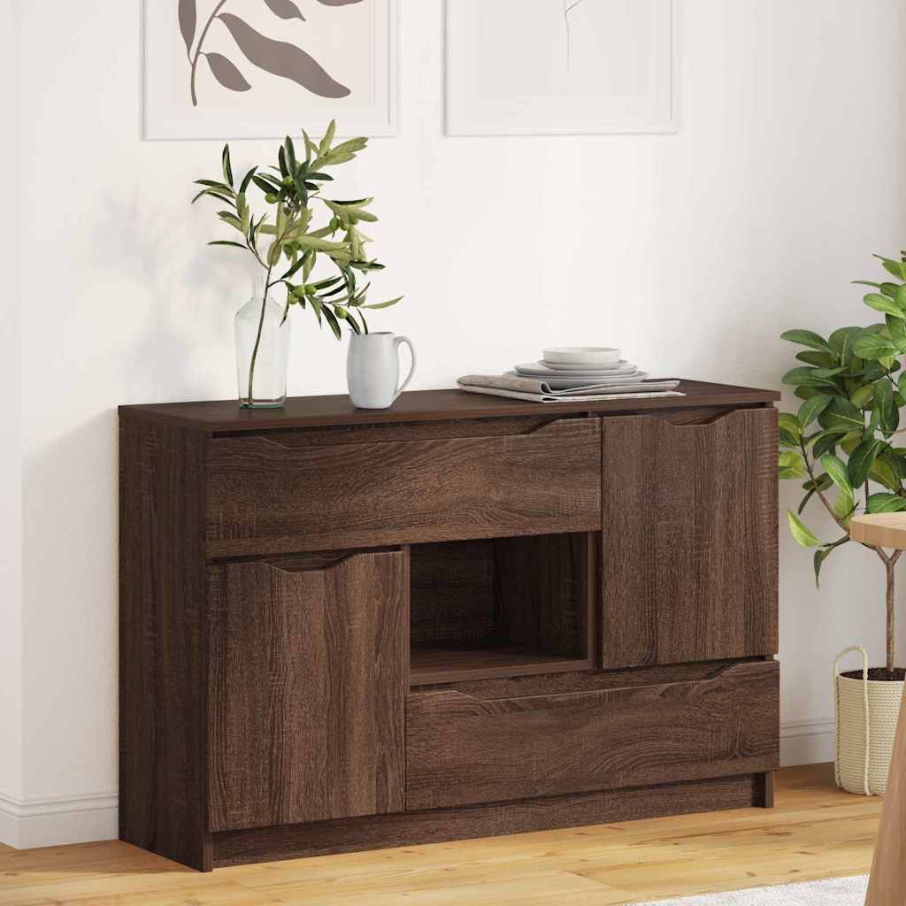 Credenza Rovere Marrone 100 x 30 x 65,6 Legno multistrato 888794