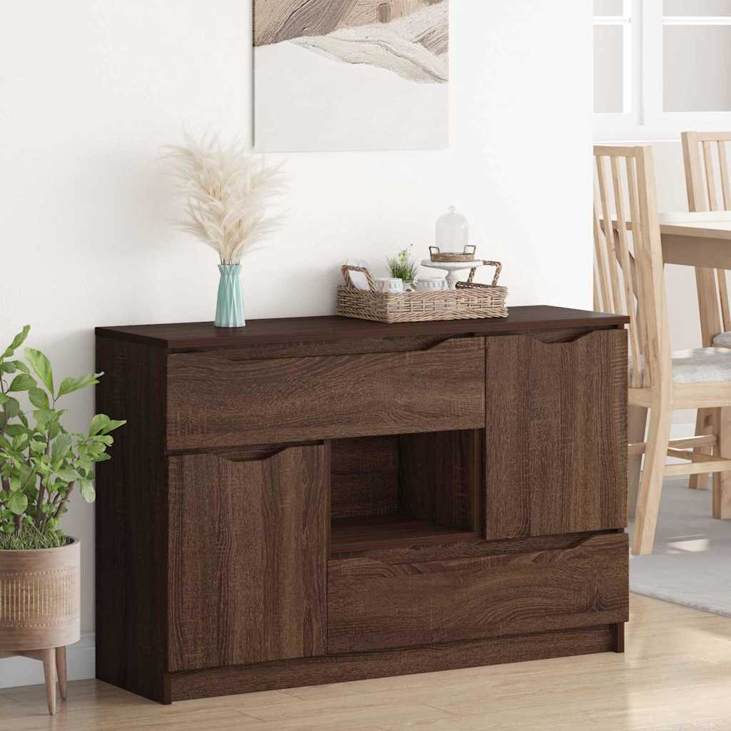 Credenza Rovere Marrone 100 x 30 x 65,6 Legno multistrato 888794
