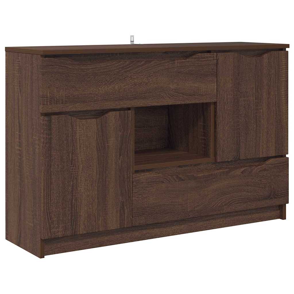 Credenza Rovere Marrone 100 x 30 x 65,6 Legno multistrato 888794