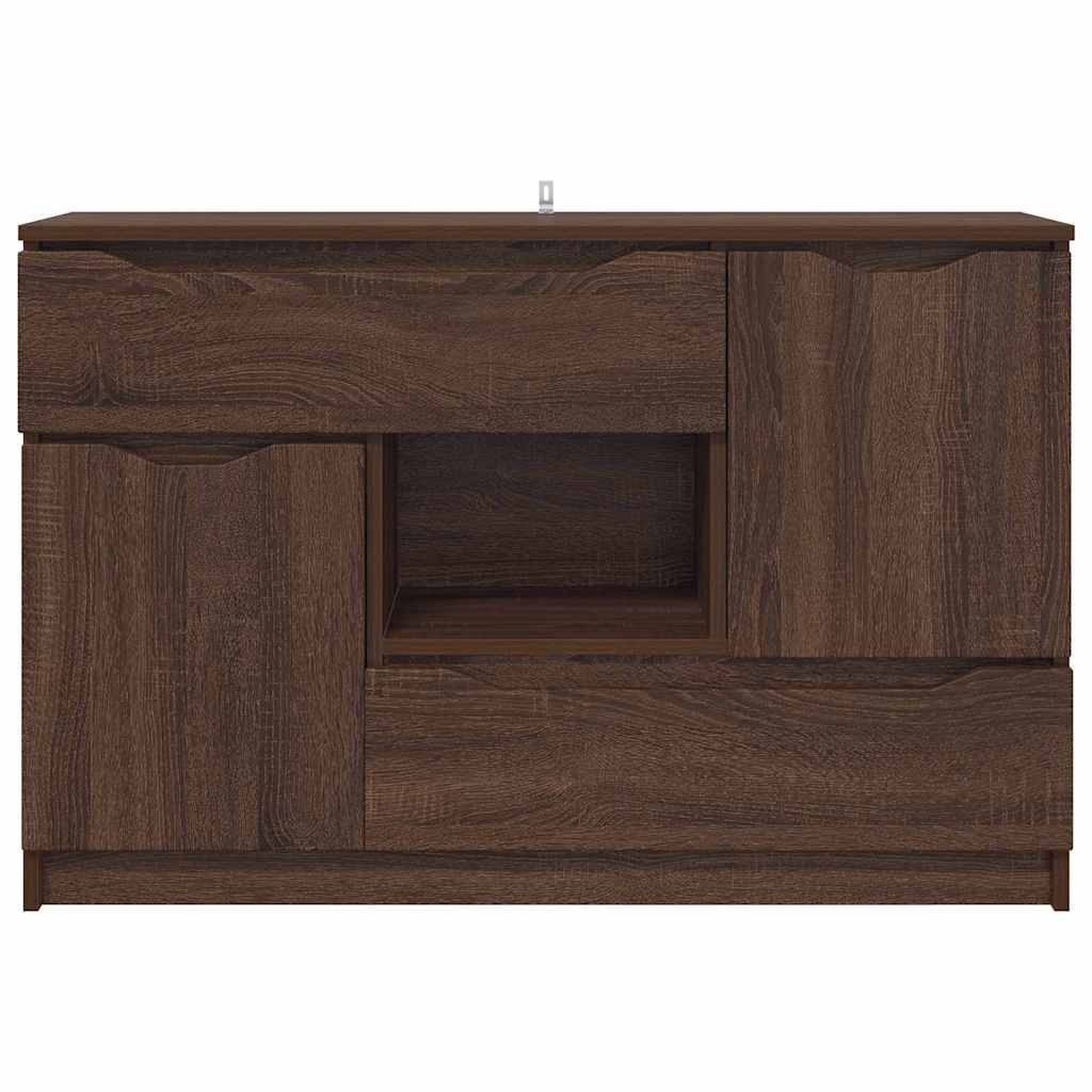 Credenza Rovere Marrone 100 x 30 x 65,6 Legno multistrato 888794