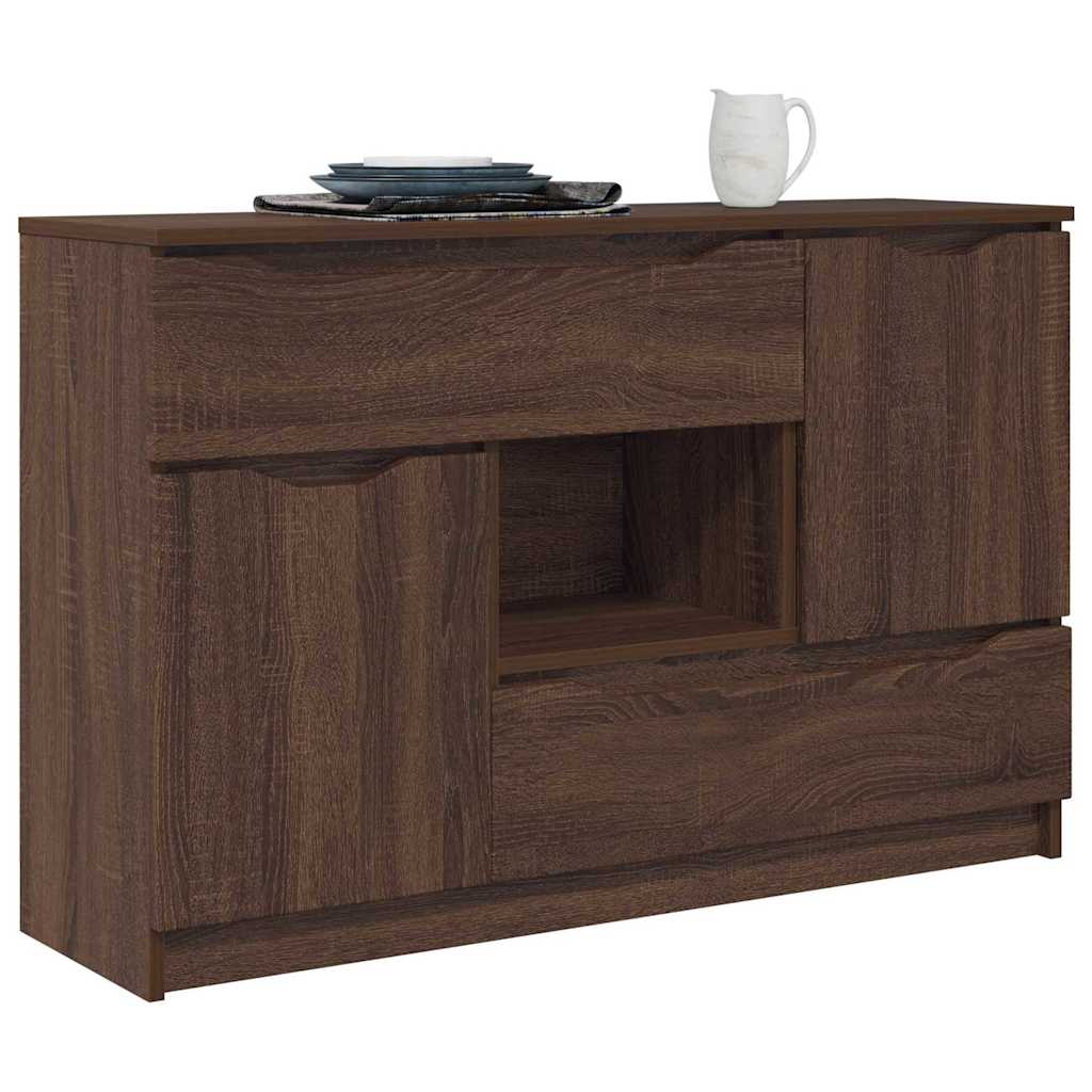 Credenza Rovere Marrone 100 x 30 x 65,6 Legno multistrato 888794