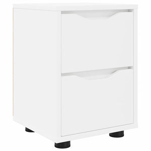 Comodino Bianco 30,5 x 30 x 43 cm Legno multistrato 888797