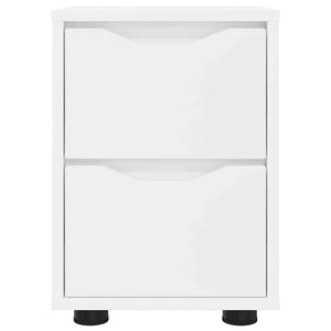 Comodino Bianco 30,5 x 30 x 43 cm Legno multistrato 888797