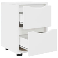 Comodini 2 pcs Bianco 30,5 x 30 x 43 cm Legno multistrato 888798