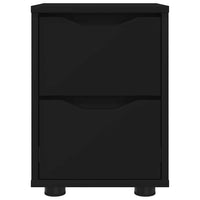 Comodini 2 pcs Nero 30,5 x 30 x 43 cm Legno multistrato 888800