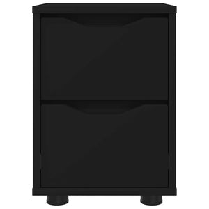 Comodini 2 pcs Nero 30,5 x 30 x 43 cm Legno multistrato 888800