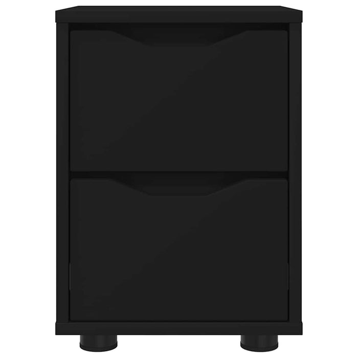 Comodini 2 pcs Nero 30,5 x 30 x 43 cm Legno multistrato 888800