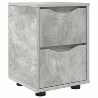 Comodino Grigio cemento 30,5 x 30 x 43 cm Legno multistrato 888803