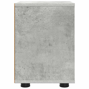 Comodino Grigio cemento 30,5 x 30 x 43 cm Legno multistrato 888803