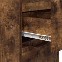 Comodino Rovere fumé 30,5 x 30 x 43 cm Legno multistrato 888807