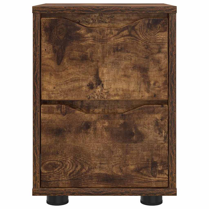 Comodini 2 pcs Rovere fumé 30,5 x 30 x 43 cm Legno multistrato 888808