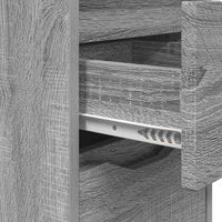 Comodino Grigio Sonoma 30,5 x 30 x 43 cm Legno multistrato 888809