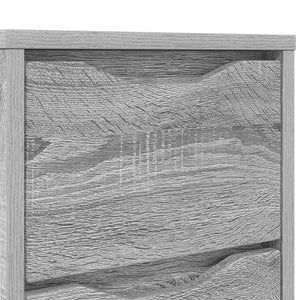 Comodino Grigio Sonoma 30,5 x 30 x 43 cm Legno multistrato 888809