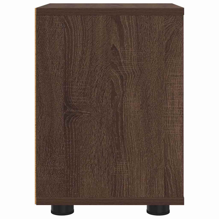 Comodino Rovere Marrone 30,5 x 30 x 43 cm Legno multistrato 888811