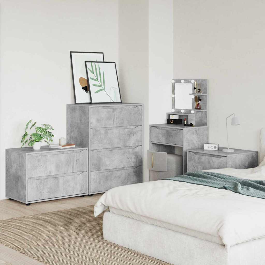 Armadio Grigio cemento 80 x 48 x 57 cm Legno multistrato 888820