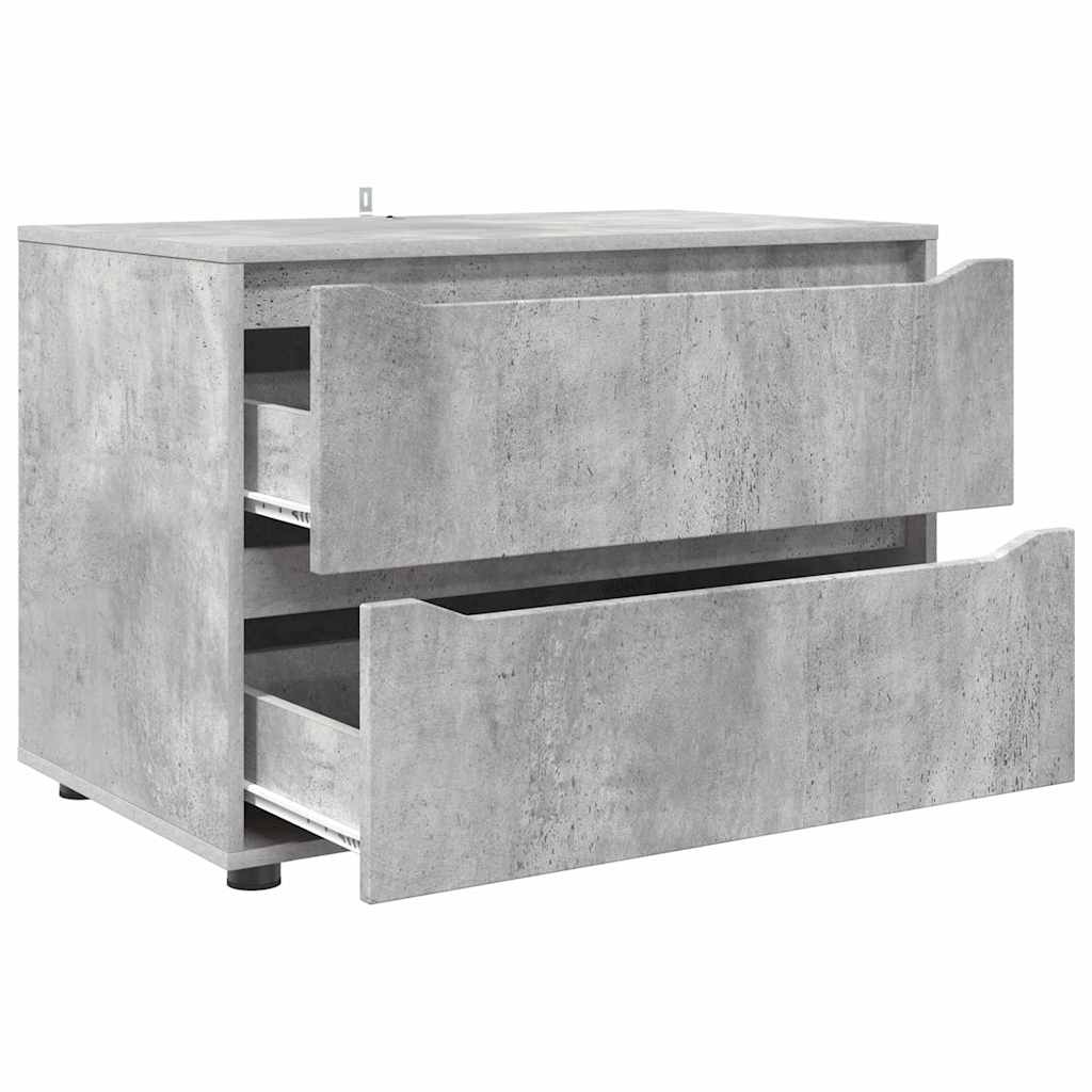 Armadio Grigio cemento 80 x 48 x 57 cm Legno multistrato 888820