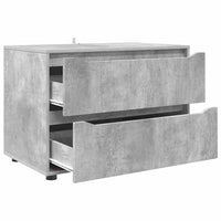 Armadio Grigio cemento 80 x 48 x 57 cm Legno multistrato 888820