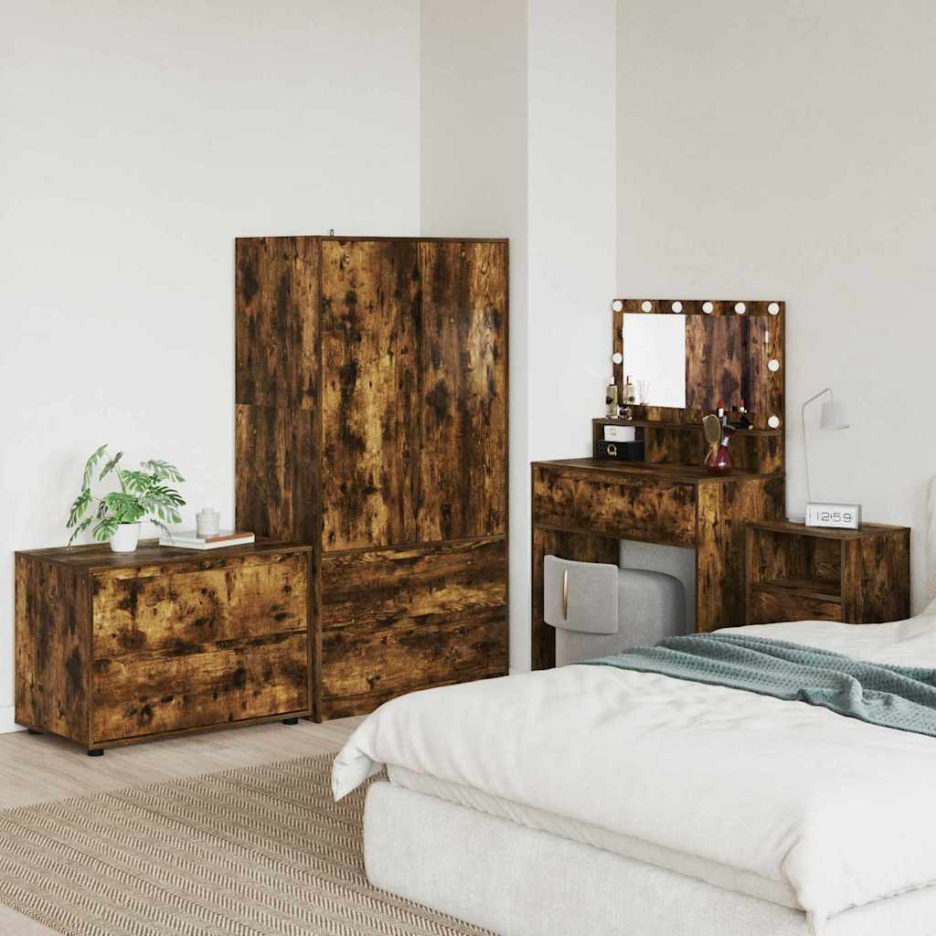 Armadio Rovere fumé 80 x 48 x 57 cm Legno multistrato 888822