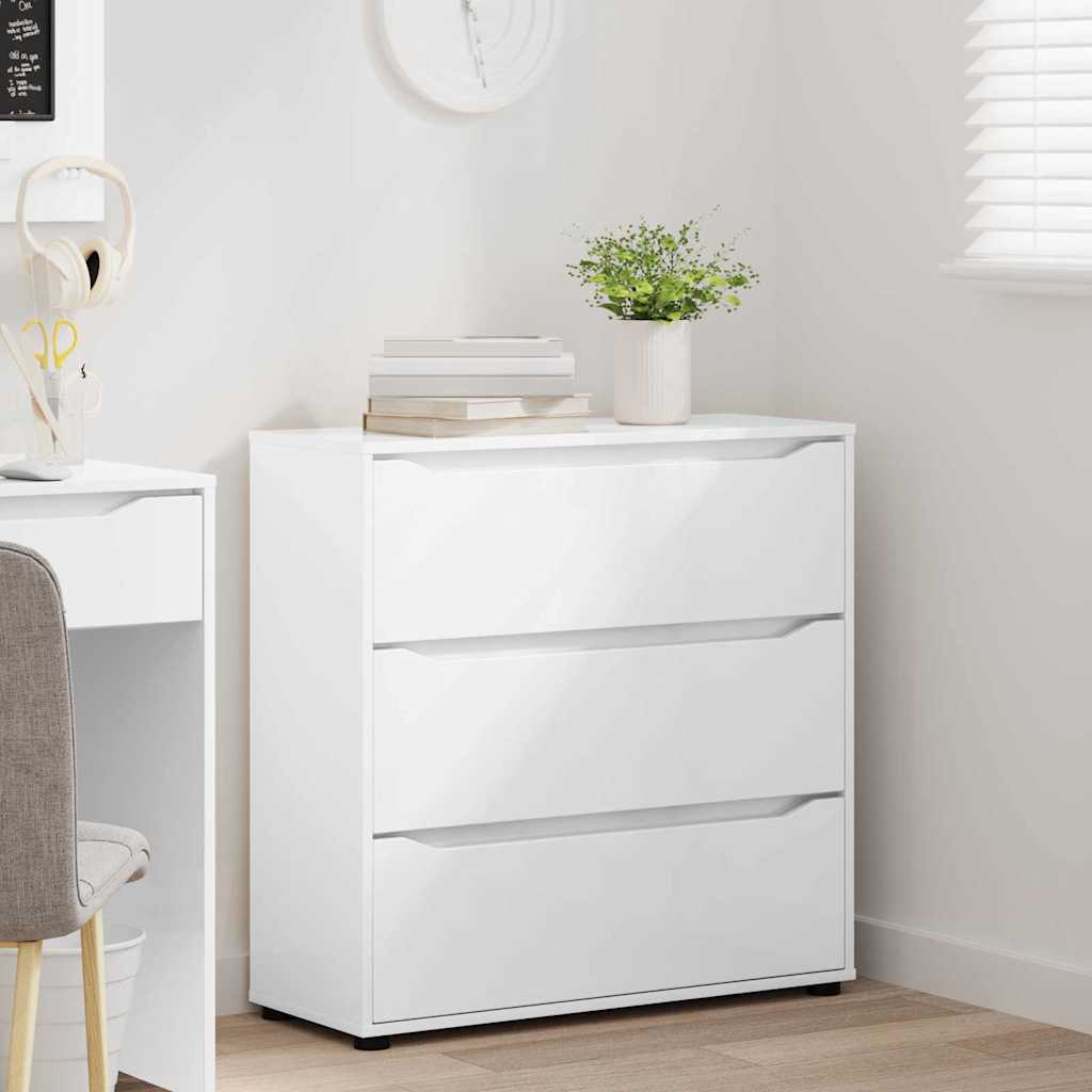 Armadio Bianco Lucido 80 x 31 x 81 cm Legno multistrato 888851