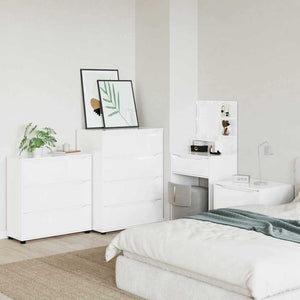 Armadio Bianco Lucido 80 x 31 x 81 cm Legno multistrato 888851