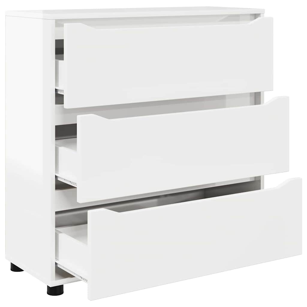 Armadio Bianco Lucido 80 x 31 x 81 cm Legno multistrato 888851