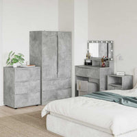 Armadio Grigio cemento 60 x 48 x 81 cm Legno multistrato 888860