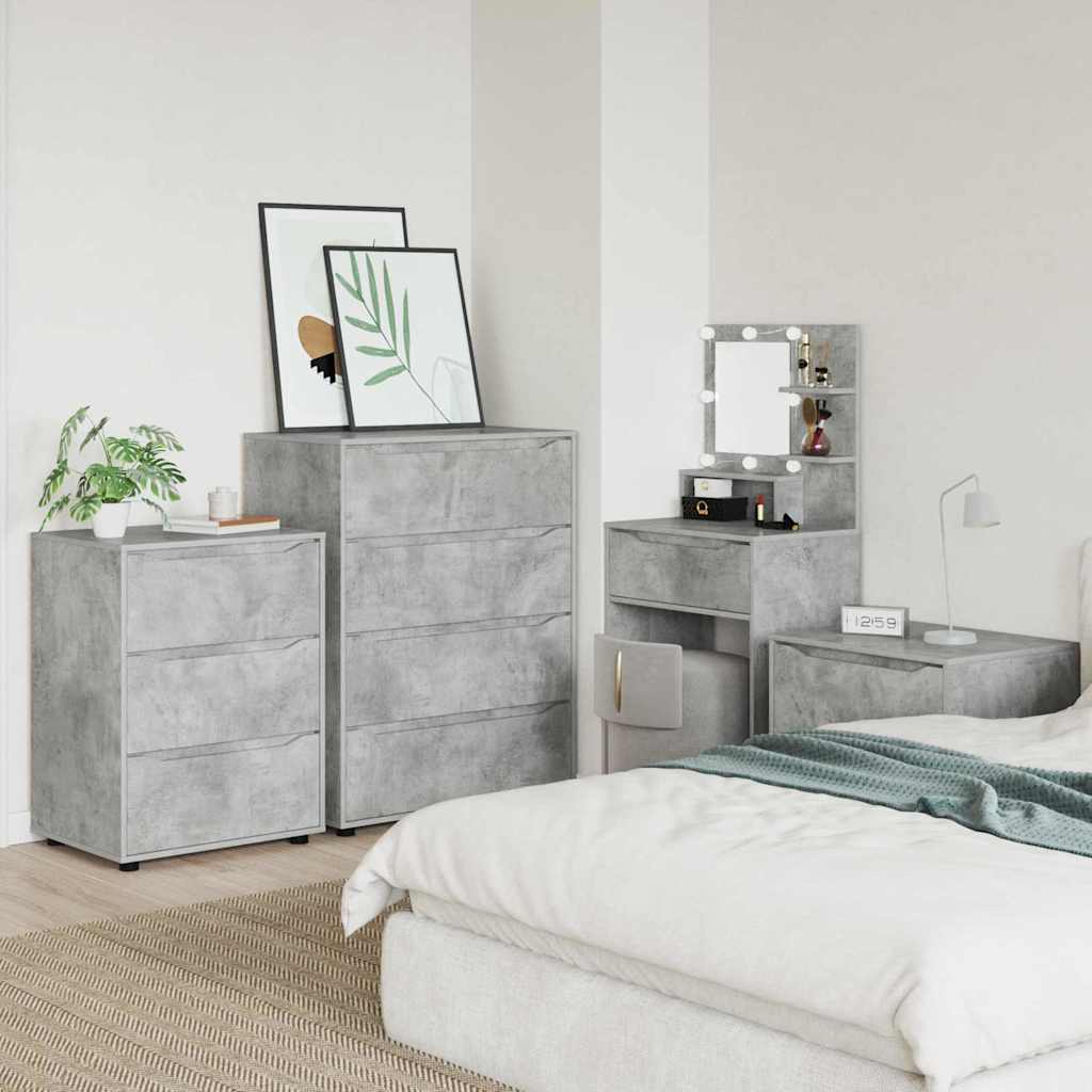 Armadio Grigio cemento 60 x 48 x 81 cm Legno multistrato 888860