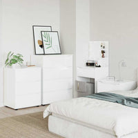 Armadio Bianco Lucido 60 x 48 x 81 cm Legno multistrato 888861