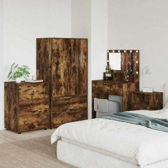 Armadio Rovere fumé 60 x 48 x 81 cm Legno multistrato 888862