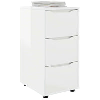 Armadio Bianco Lucido 40 x 48 x 81 cm Legno multistrato 888871