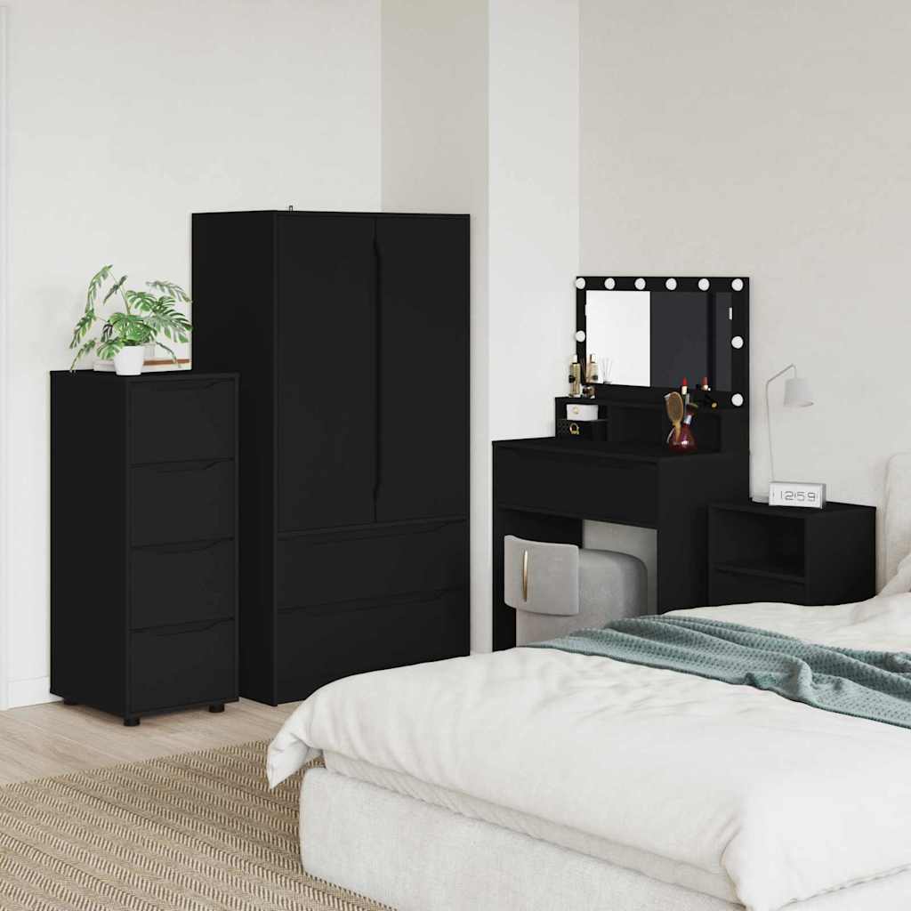 Armadio Nero 40 x 48 x 105 cm Legno multistrato 888898