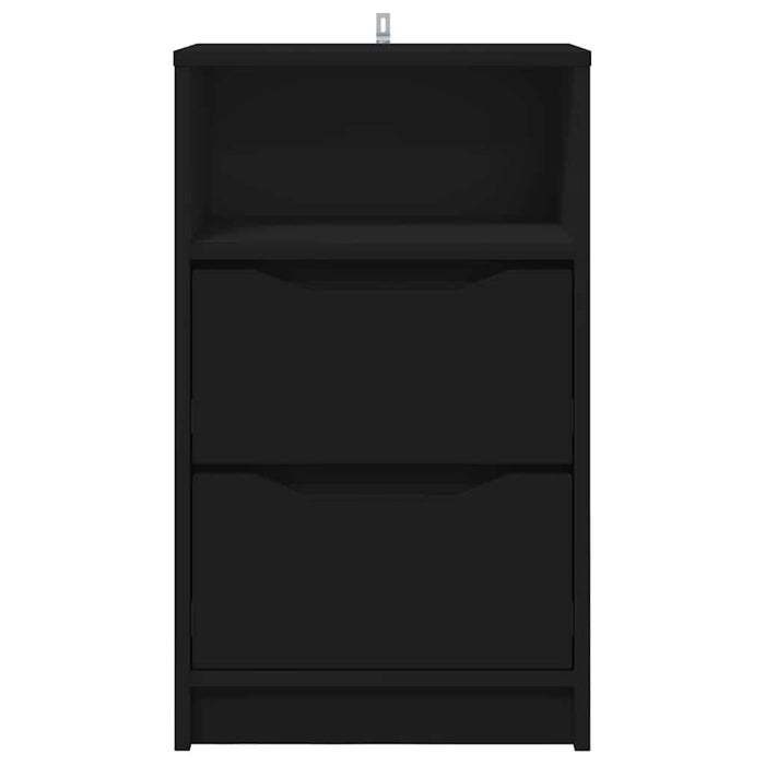 Comodino con cassetto Nero 40 x 30 x 467 cm Legno multistrato 888909