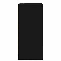 Comodino con cassetto Nero 40 x 30 x 467 cm Legno multistrato 888909