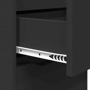 Comodini 2 pcs Nero 40 x 30 x 467 cm Legno multistrato 888910