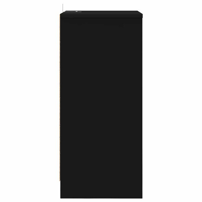 Comodini 2 pcs Nero 40 x 30 x 467 cm Legno multistrato 888910