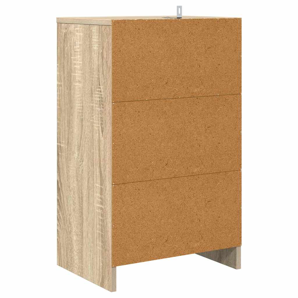 Comodini 2 pcs Rovere Sonoma 40 x 30 x 467 cm Legno multistrato 888912